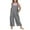 Dark Gray, variant on Teen Girls Cotton Linen Jumpsuits Kids Summer Loose Preppy Romper Casual Sleeveless Wide Leg Long Pants 2025 Overalls