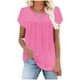 thumbnail image 5 of Camisa de manga larga,Camiseta de cuello redondo con mangas 3/4 para mujer, blusa informal holgada, tela de imitación suave, cómoda para uso diario y en casa, sopatenor, 5 of 9