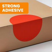 2 Inch Dot Matte Red Color Code Labels for Color Coding and Organization, Round Coloured Easy Peel Strong Self Adhesive Dot Stickers (500 Stickers Per Roll)