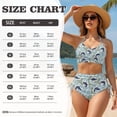 thumbnail image 5 of XYZCANDO Couple Matching Beach Set His Hers Swimwear Fish Camo Men's Beach Shorts & 2 Piece Women's Drawstring Bikini Hawaiian Outfits Vacation Pool Party Honeymoon Beach Wear, 5 of 6