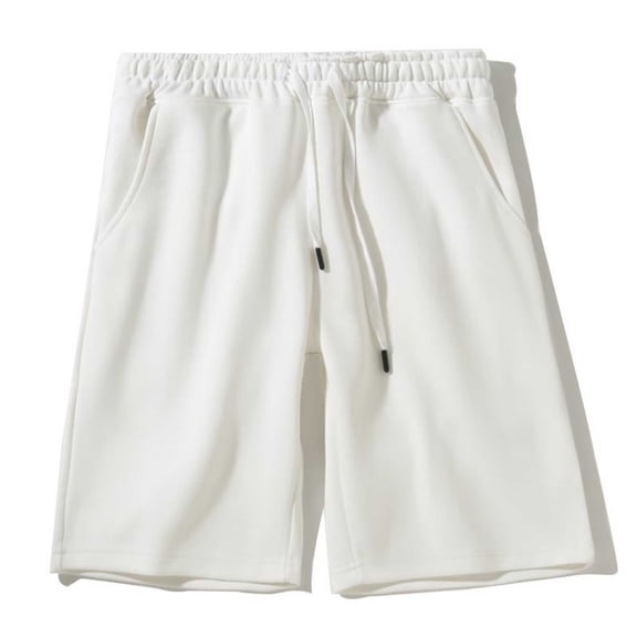 DayScoop Mens Big and Tall Shorts Plus Size Bottoms Solid Color Casual Fashion Sports Drawstring Elastic Waistband Pockets Oversize Shorts Pants