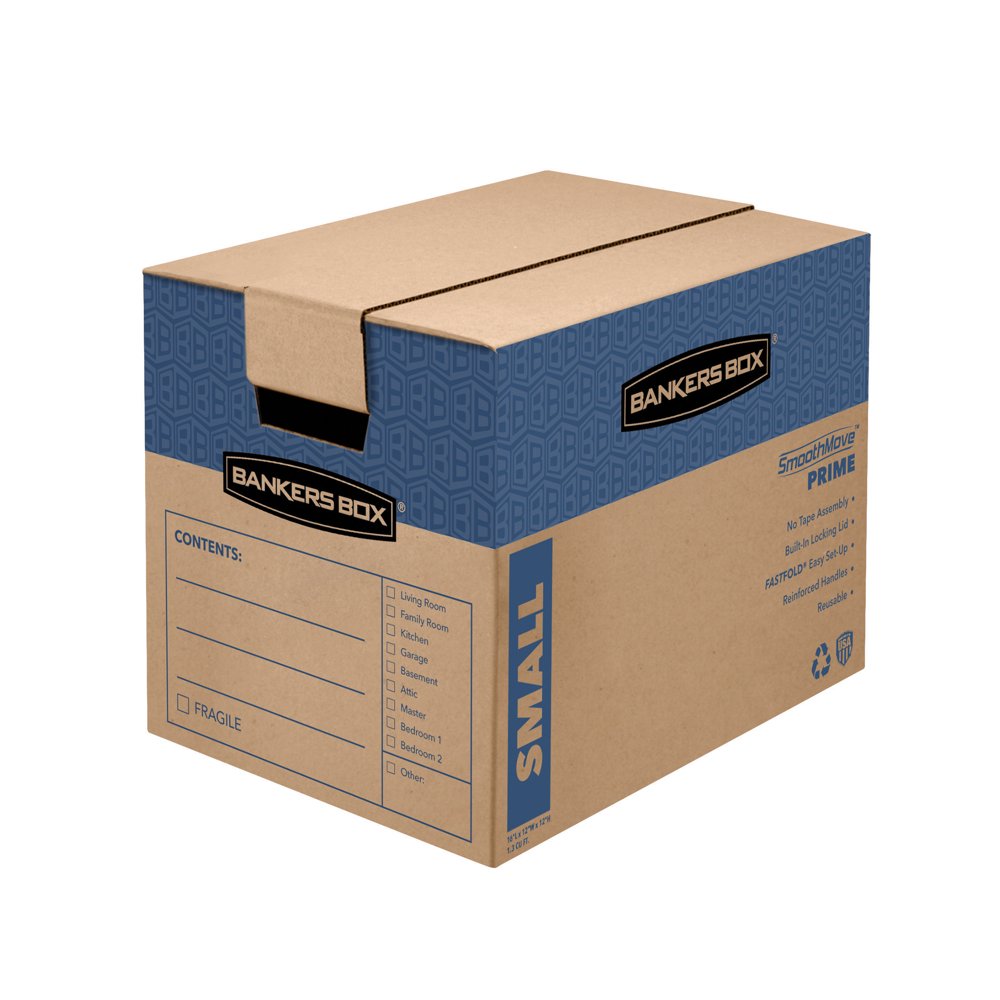 Bankers Box Smooth Move Prime Small Moving Boxes 16l x 12w x 12h Kraft