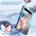 thumbnail image 5 of Casetego for Google Pixel 6A Case,[5 in 1] with 2 Pack Screen Protector + 2 Pack Camera Lens Protector,Marble Pattern Full Body Rugged Shockproof Protective Cover,Blue Gray, 5 of 8