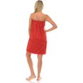 thumbnail image 2 of TowelSelections Women's Wrap Adjustable Cotton Terry Spa Shower Bath Gym Cover Up Large Camellia, 2 of 4