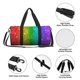thumbnail image 4 of Fotbe Glitter Rainbow Bolsa Deportiva de Lona Plegable con Estampado, Bolsa de Gimnasio con Bolsillo Seco/Húmedo, Bolsa de Viaje Ultraligera de Gran Capacidad, 4 of 6