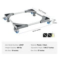 thumbnail image 2 of KFFKFF Mini Fridge Stand 400 lbs Load 4 Wheels Adjustable Washing Machine Stand, 2 of 9