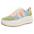 thumbnail image 2 of Mepaouo Retro Platform Sneakers for Women Lace up Casual Walking Outdoor Running Canvas Shoes(Colorful,8.5), 2 of 9