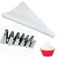 thumbnail image 2 of sweethay Cake Decorating Tools with Icing Bag Pastry DIY Using Nozzles Cupcake Kit Making Restaurant Accessory Steel Cream Props Type3 NO3, 2 of 6