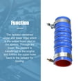 thumbnail image 4 of Unique Bargains Upper Radiator Hose W/ Clamps Replacement for Kenworth for Peterbilt Rubber Metal Blue, 4 of 7