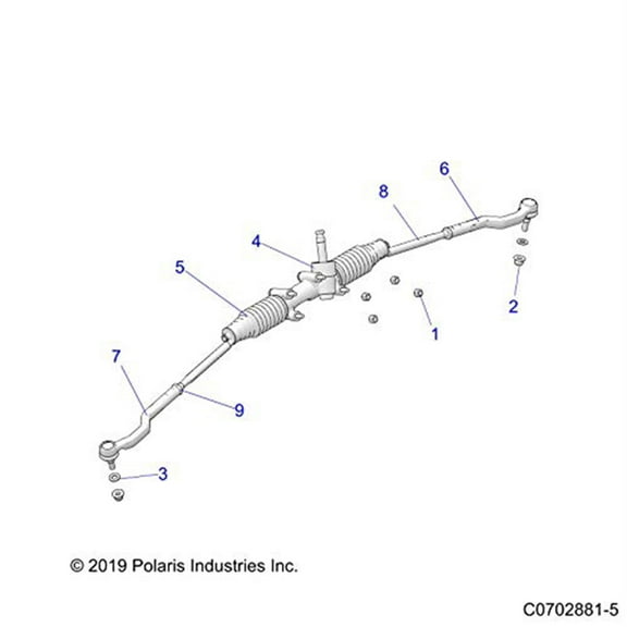 Polaris 7061283 Inner Tie Rod RZR XP Sport EPS Ultimate Pro 4 2020-2024