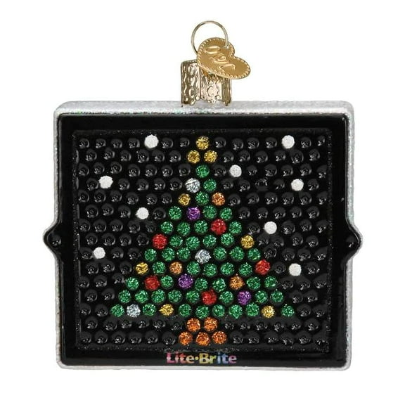 Old World Christmas Ornaments Hasbro Lite Brite Glass Blown Ornaments for Christmas Tree