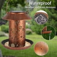 thumbnail image 5 of IP65 Waterproof Solar Bird Feeder with LED Lighting, Durable Iron Construction, Easy Refill Design, Wind and Rain Resistant for Garden and Outdoor Bird Watching Enthusiasts, 5 of 5
