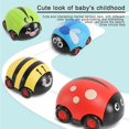 thumbnail image 5 of 4 unids/set mariquita coches de juguete accionados por fricción empujar y tirar coches juguetes para niños regalos, 5 of 5