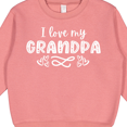 thumbnail image 3 of Inktastic I Love My Grandpa with Hearts Toddler Sweatshirt, 3 of 4