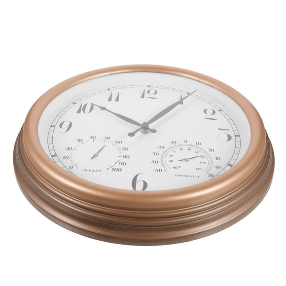 WHAMVOX outdoor digital clock Outdoor Wall Clock Multi PVC Time Display 1Set