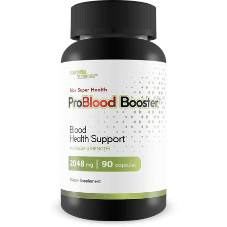 Max Super Health Pro Blood Booster - Blood Health Support Supplement - Promote Balanced Blood Health & Blood Flow - Aid Circulatory Health - Support Healthy Blood Vessel & Cardiovascular Function
