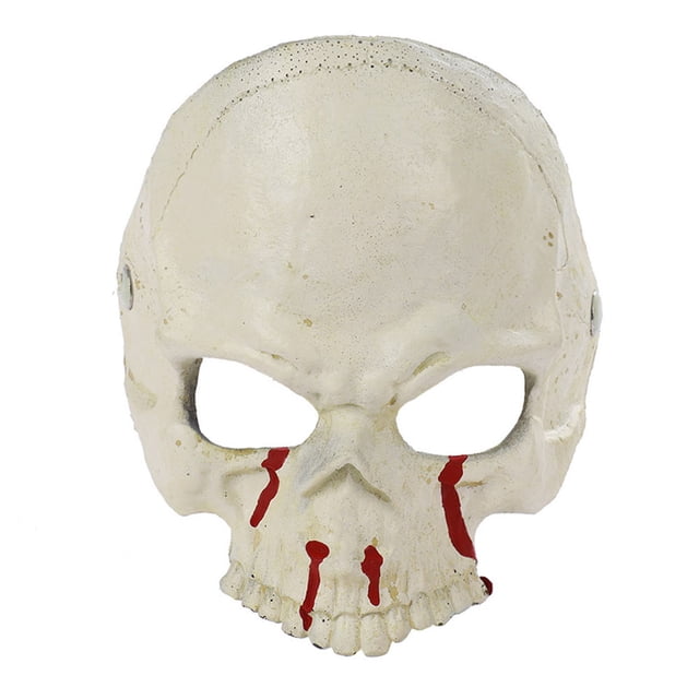 Xihbxyly Máscara de Calavera de No Muerto para Halloween, Aspecto Espeluznante y Siniestro, Textura de Esqueleto Realista, Accesorio Versátil para Cosplay, Eventos Espeluznantes, Tamaño 21 X 19 Cm