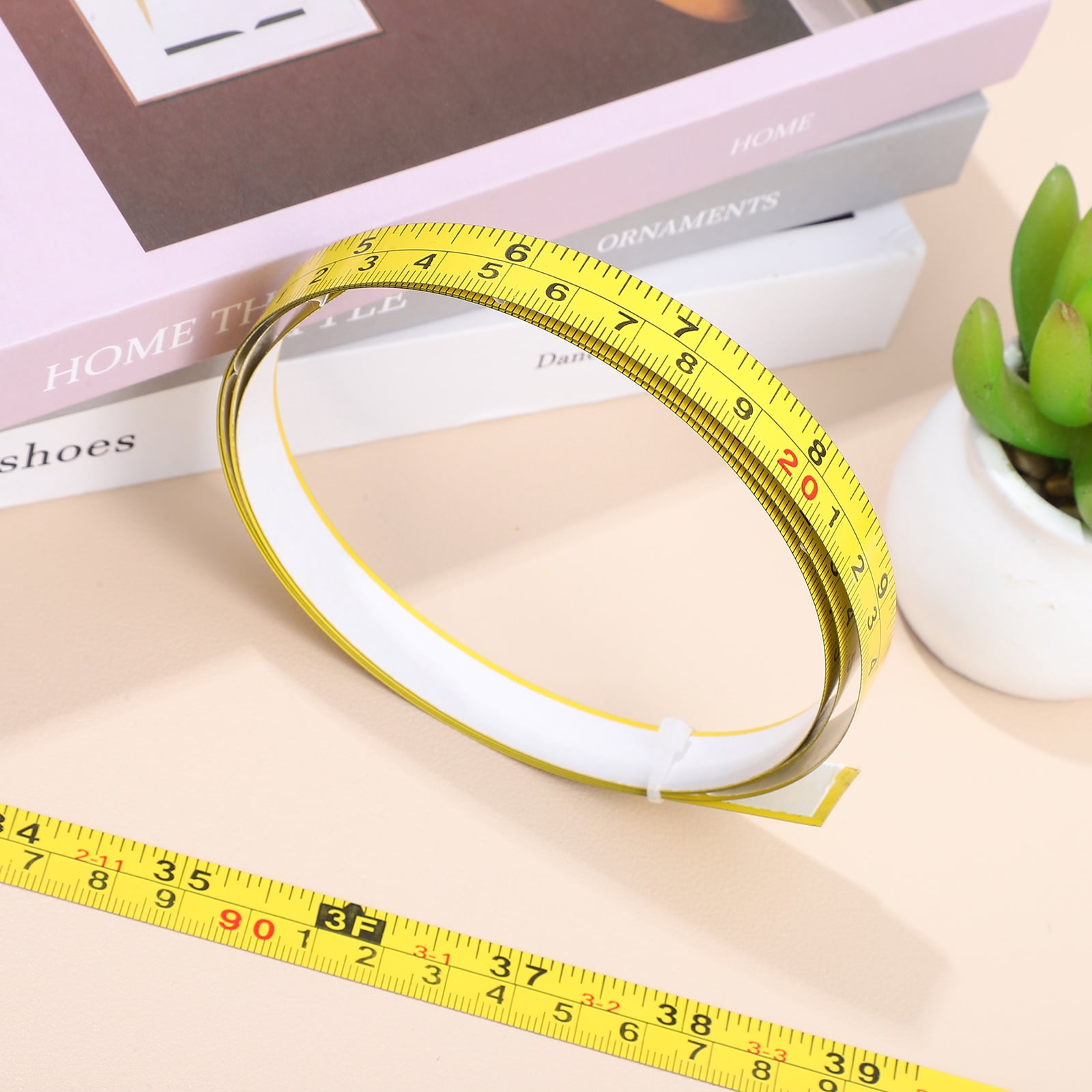 4 Pieces Adhesive Ruler Clear Marking Measuring Tape Work