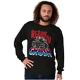 thumbnail image 3 of Cool Ready To Crush Monster Truck Men's Big & Tall Long Sleeve Graphic Tee Brisco Brands 3X, 3 of 5