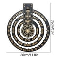 thumbnail image 3 of JeashCHAT Wooden Perpetual Calendar Environmental Protection Material Wall Mounted Rotatable Calendar, 3 of 9