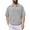 Gray, variant on HomeDM Collared V Neck Shirts for Men Short Sleeve Summer Casual Texture Loose Fit Pullover Tops, Dark Gray, Size L