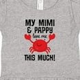 thumbnail image 4 of Inktastic Mimi and Pappy Love Me Girls Baby Dress, 4 of 5