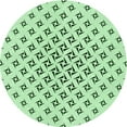 thumbnail image 1 of Ahgly Company Indoor Round Patterned Mint Green Area Rugs, 3' Round, 1 of 6