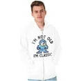 thumbnail image 5 of Mega Man Not Old I'm Classic Cartoon Zip Up Hoodie Men's Women's Brisco Brands L, 5 of 6