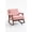 Pink, variant on Legahome Nursery Rocking Chair, Teddy Upholstered Rocking Accent Chair with 23.6"Extra Wide Seat, Thick Cushion and Solid Wood Frame, Modern Accent Glider Rocker for Living Room, Reading Room, White