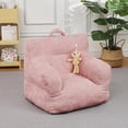 thumbnail image 2 of Soft Corduroy Kids Bean Bag Chair - Comfy Toddler Seat for Reading, Play & Naps, Cozy Children’s Sofa for Boys & Girls, Pink, 2 of 7