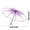 Purple, variant on Transparent Folding Umbrella - Three Fold Design for Men, Women, and Kids, for Rainy Days and Outdoor Use