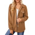 thumbnail image 3 of Vedolay Womens Jackets Lightweight Cardigan Comfy Going Out Fall Coat Khaki,XL, 3 of 5