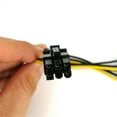 thumbnail image 4 of Cable de alimentación para tarjeta gráfica de 20 cm, de SATA de 15 pines macho a PCI-e de 6 pines hembra, para GPU de ordenador, 4 of 4
