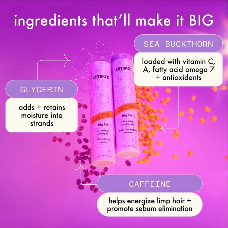 Amika Big Hit Volumizing Shampoo, 9.2 oz - Walmart.com