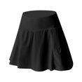 thumbnail image 5 of vigerkar Women Mini Tennis Skirts with Shorts High Waisted Golf Skirts Pleated A Line Short Skirt Flowy Workout Sport Athletic Skorts 2025 Black, S, 5 of 6