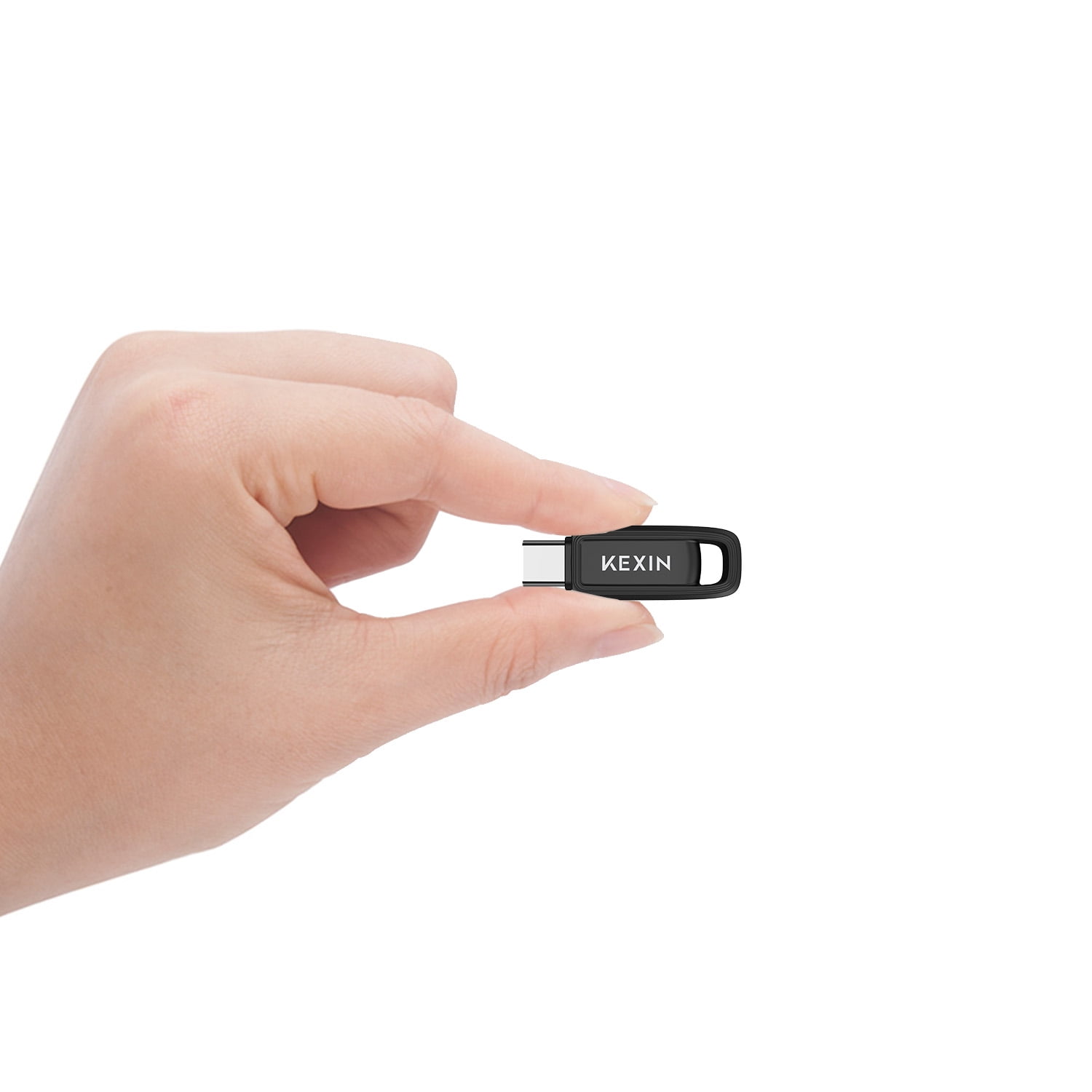 KEXIN 128GB USB C Flash Drive 100MB/s,Swivel Dual Thumb Drive for Smartphone Tablet Phone 15/16 Car Game Console,Black