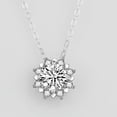 thumbnail image 5 of 6mm/8mm White/Pink Cz Pendant Women's 925 Silver Chain Wedding Necklaces 40+5CM, 5 of 9