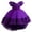 Purple, variant on LYMAYTER Flower Girls High Low Dress Princess Formal Gown for Wedding Pageant Birthday Party Evening Dance