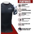 thumbnail image 4 of Gruff Combat Rash Guards Grappling MMA UFC Fighting Style Shirt, Fight Wear for Men and Women Short Sleeves, 4 of 6