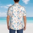 thumbnail image 6 of Xecao Tulips Flowers print Hawaiian shirt - a stylish short-sleeve button-down for men, perfect for casual beach and tropical outings., 6 of 9