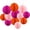 pink and orange, variant on 12Pcs Pink Hanging Honeycomb Balls Decorations, Tissue Paper Pom Poms for Wedding Birthday Bridal Shower Party Decor(6" 10")