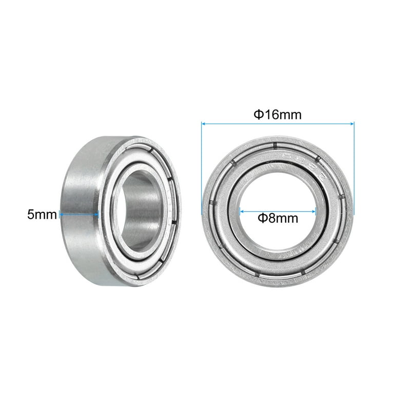 TRB RC 6x13x5mm Ball Bearings - ABEC 3, Hybrid Seals, Pack Of 10 For RC Cars