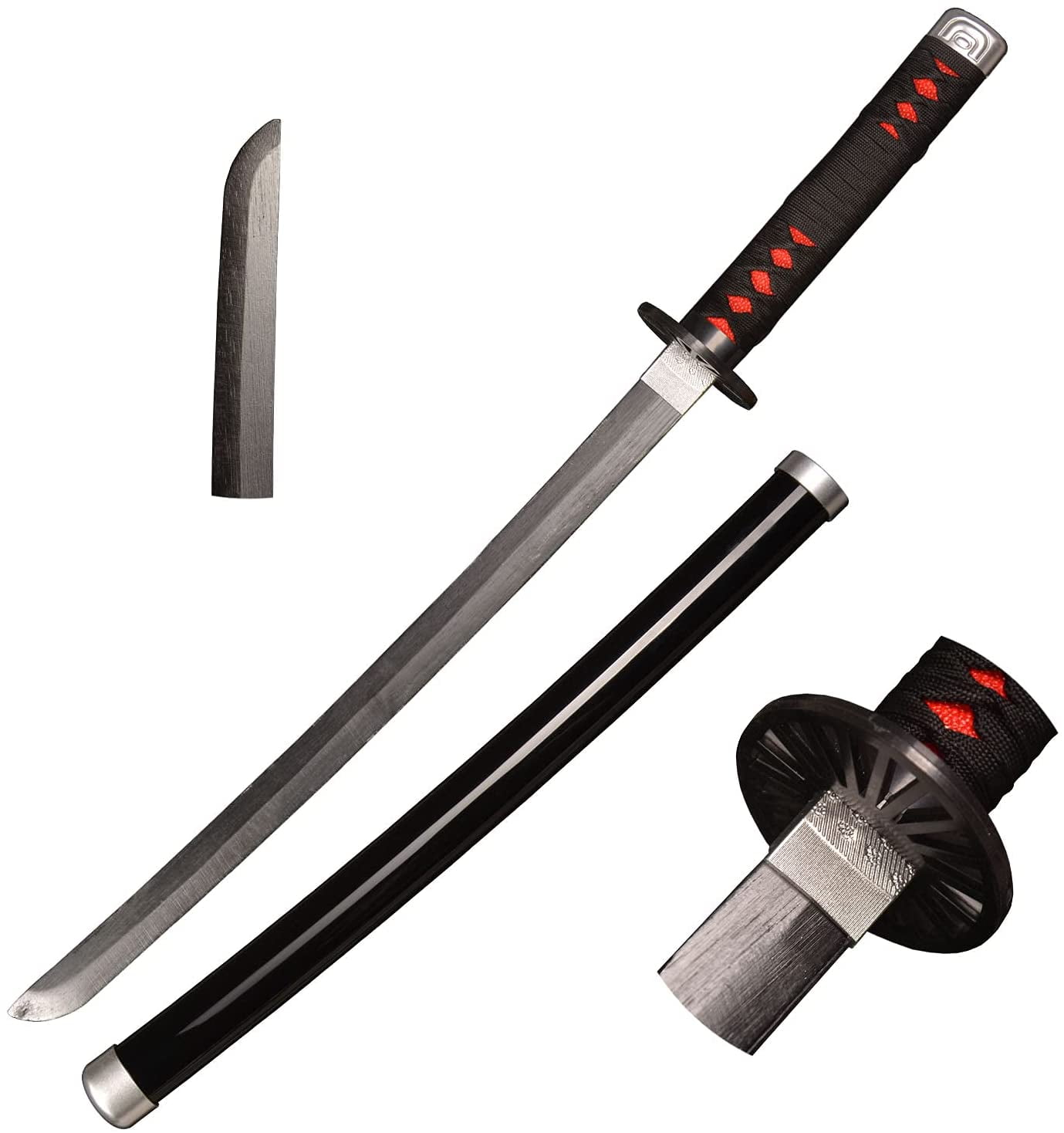 Buy Wooden Cosplay Anime Swords, Tanjirou Samurai Sword, Black, 30 in