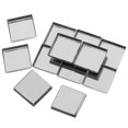 thumbnail image 1 of SEWCHICS 20Pcs Empty Makeup Palette Pans Silver Square Iron Metal for Pressed Powders Storage, 1 of 7