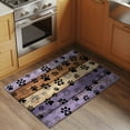 thumbnail image 2 of Entryway Rug 2'x3', Purple Brown Small Rug for Kitchen Bathroom Door Mat Indoor Entrance, Rustic Farmhouse Dog Paw Vintage Non-Slip Area Rugs Floor Mats Carpet Front Door Rugs, 2 of 8