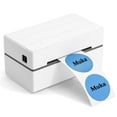 thumbnail image 4 of Muka 150 Pcs 4" Red Thermal Labels, Color Coding Dot Label Color Thermal Label for Craft Inventory, Compatible with Thermal Label Printer, 4 of 5