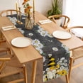 thumbnail image 3 of Daisy Floral Table Runner - 36 Inch Long, Kitchen Dining Table Runner Dresser Scarves, Vintage Watercolor Bee Gnomes Flowers Farmhouse Decor for Coffee Tables Wedding Party Banquet, 3 of 8