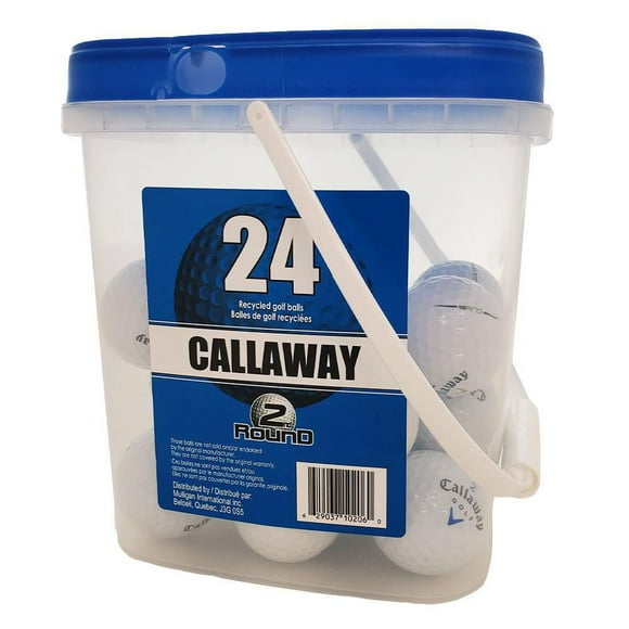 Callaway Golf Balls Bucket, #10206, 24 recycled golf balls