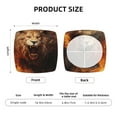 thumbnail image 6 of Lsque Cool Fire Lion Printed Square Couch Cushion Covers, Floral Sofa Cushion Covers Replacement, Stretch Couch Covers for Couch-16.9in, 6 of 9