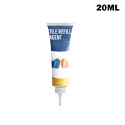 20ml Tile Grout Squeeze Tube Tile Grout Restoring Agent Waterproof Tile Grout and Sealer Colorant with Scraper Home